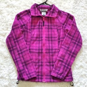 Columbia fleece jacket. Size M. Magenta/purple.